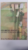 Affiche de l'exposition<em><strong> Georges Point</strong></em> à la Galerie Geneviève Goubin à Salon-de-Provence , (France) , du 23 novembre 1984 au 11 janvier 1985 .